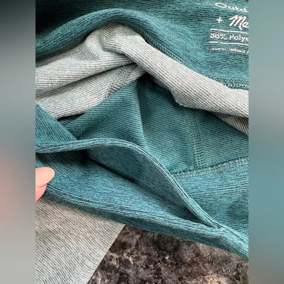 Outdoor Voices x Madewell 3/4 Crop Warmup Leggings Emerald Slate Size Medium M - Picture 7 of 10